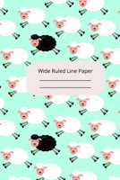 Cute Baby Sheep Theme Wide Ruled Line Paper 1674298765 Book Cover