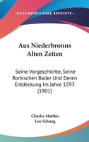 Aus Niederbronns Alten Zeiten: Seine Vorgeschichte, Seine Romischen Bader Und Deren Entdeckung Im Jahre 1593 (1901) 1160309450 Book Cover