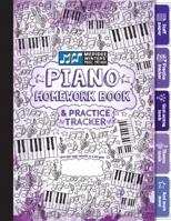 Piano Homework Book and Practice Tracker (Purple) 1943821135 Book Cover