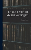 Formulaire de mathématiques 1017461953 Book Cover