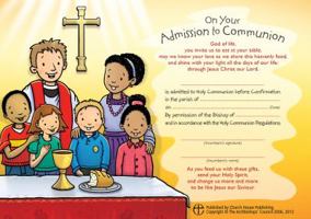 Admission to Communion Certificates 0715122495 Book Cover