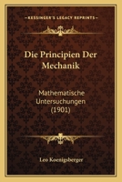 Die Prinzipien der Mechanik 1141175916 Book Cover