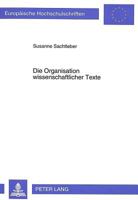 Die Organisation Wissenschaftlicher Texte: Eine Kontrastive Analyse 3631460791 Book Cover