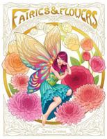 Fairies & Flowers: Adult Coloring Book 1732090807 Book Cover