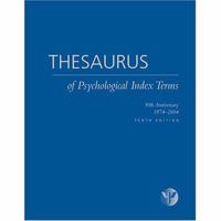 Thesaurus of psychological index terms 1591471214 Book Cover