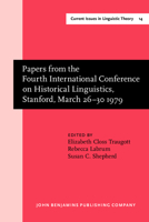 Papers From The 4th International Conference On Historical Linguistics 9027235015 Book Cover
