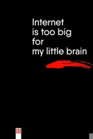 Internet is too big for my little brain: Password Book, Alphabetical/Numerical tabs Log Book: Pocket size 6x9 109 pages, (540 Passwords Logbook), To group all your credentials in one place, Easy to us 1655056522 Book Cover