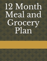 12 Month Meal and Grocery Plan B09792211D Book Cover