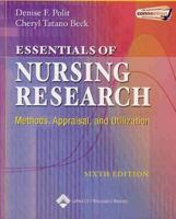 Essentials of Nursing Research: Methods, Appraisal, and Utilization 0397553684 Book Cover