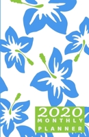 2020 Monthly Planner: Blue Hibiscus Flowers - Small Pocket Calendar 5.06 x 7.81 1654729205 Book Cover
