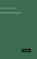 Nomenclator Philologorum 3386417779 Book Cover