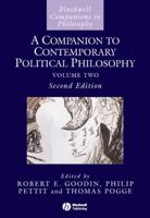 A Companion to Contemporary Political Philosophy (Blackwell Companions to Philosophy) 0631199519 Book Cover