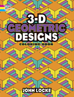 3-D Geometric Designs (Dover Coloring Book) 0486443140 Book Cover