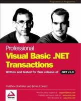 Professional VB.NET Transactions 1861005954 Book Cover