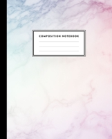 Composition Notebook: Pastel Hue Marble Journal for Girls, Kids, School, Students and Teachers (College Ruled 7.5 x 9.25, 100 pages) 1089193459 Book Cover