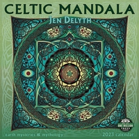 Celtic Mandala 2023 Wall Calendar: Earth Mysteries & Mythology by Jen Delyth | 12" x 24" Open | Amber Lotus Publishing 163136863X Book Cover