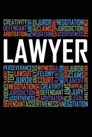 Lawyer Words: 6x9 Ruled Notebook, Journal, Daily Diary, Organizer, Planner 1708032568 Book Cover