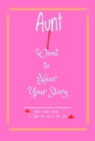 Aunt, I Want to Hear Your Story: Aunt’s Guided Journal To Share His Life & His Love (6" x 9" - 110 Pages) 1656036592 Book Cover
