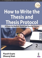 How to Write Thesis and Thesis Protoco 9390020719 Book Cover