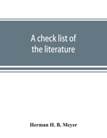 A Check List of the Literature and Other Material in the Library of Congress On the European War 938952573X Book Cover