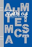 Math 65: An Incremental Development (Saxon Math 6/5) 1565772989 Book Cover