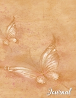 Journal: Party Planner College Ruled Blank Lined Composition Notebook For Teens Kids and Adults Beautiful Butterfly Cover Learning To Write Creative ... - Brown Cover (Butterflies on a Cute Journal) 1696339294 Book Cover