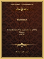 Homerica, Emendations and Elucidations of the Odyssey 1145703062 Book Cover