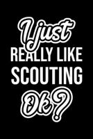 I Just Really Like Scouting Ok?: Christmas Gift for Scouting lover Funny Scouting Journal Nice 2019 Christmas Present for Scouting 6x9inch 120 pages 1702231690 Book Cover
