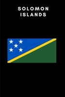 Solomon Islands: Country Flag A5 Notebook to write in with 120 pages 1698381166 Book Cover