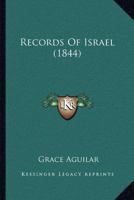 Records Of Israel 1166960242 Book Cover