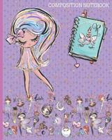 R Composition Notebook: Monogrammed Initial Primary School Wide Ruled Interior Notebook 108228095X Book Cover