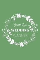 Guest List Wedding Planner: Light Green Wedding Notebook Wedding Organizer 500 Wedding Guests max. 6x9inch 100 pages 1700688014 Book Cover