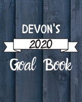 Devon's 2020 Goal Book: 2020 New Year Planner Goal Journal Gift for Devon / Notebook / Diary / Unique Greeting Card Alternative 1673747698 Book Cover