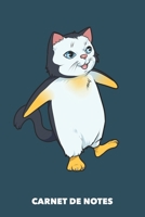 Carnet de Notes: Pingouin Chat A5 petits carreaux - 120 pages pour propri�taires de chats 1686576870 Book Cover