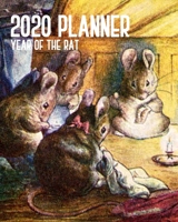 2020 Planner: Year Of The Rat: Monthly & Weekly Planner With Dot Grid Pages: Great Vintage Unique Gift For Chinese & Vietnamese Celebrating Chinese New Year & TET (Rat Planner) 1679294210 Book Cover