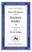 Friedrich Schiller II: 1794-1805 3476120511 Book Cover