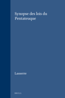 Vetus Testamentum, Supplements, Synopse Des Lois Du Pentateuque 9004102027 Book Cover