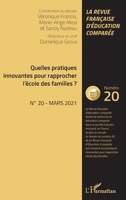 Quelles pratiques innovantes pour rapprocher l'école des familles ? (La Revue Francaise d'Education Comparee) (French Edition) 2343228531 Book Cover