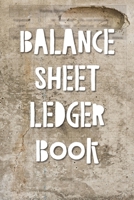 Balance Sheet Ledger Book: The Simple Account Tracker with Superior Check and Debit Card Register 1699785872 Book Cover