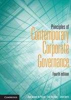 Principles of Contemporary Corporate Governance 1139151460 Book Cover
