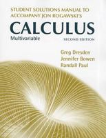 Student Solutions Manual for Calculus Early and Late Transcendentals Multivariable 1429255080 Book Cover