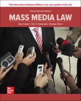 Mass Media Law ISE 1265824835 Book Cover