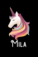 Mila: Personalized Custom Name Unicorn Themed Monthly 2020 Planner (Calendar, To Do List, Monthly Budget, Grocery List, Yearly Financial Goals) Gift for Girls and Women 1710952148 Book Cover