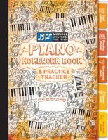 Piano Homework Book and Practice Tracker (Orange) 1943821097 Book Cover