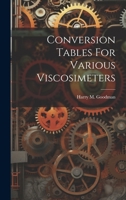 Conversion Tables for Various Viscosimeters 1019986999 Book Cover