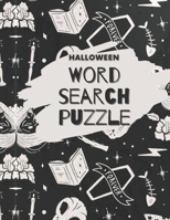 Halloween word search puzzle: scary halloween books B09DF8R22K Book Cover