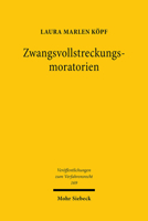 Zwangsvollstreckungsmoratorien 3161591429 Book Cover