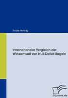 Internationaler Vergleich Der Wirksamkeit Von Null-Defizit-Regeln 3836662280 Book Cover