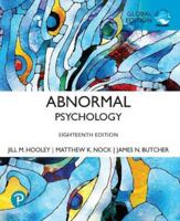 ABNORMAL PSYCHOLOGY GLOBAL EDITION 1292364564 Book Cover