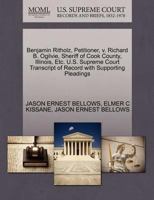 Benjamin Ritholz, Petitioner, v. Richard B. Ogilvie, Sheriff of Cook County, Illinois, Etc. U.S. Supreme Court Transcript of Record with Supporting Pleadings 1270485628 Book Cover